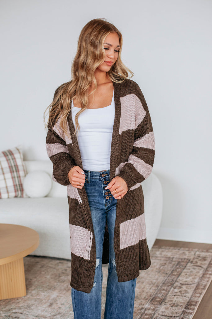 Shada Striped Cardigan