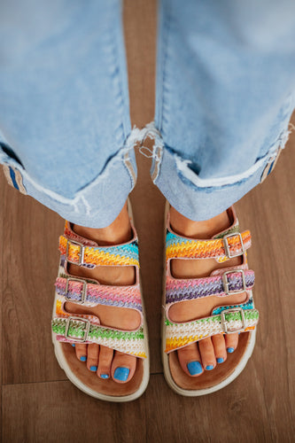 Vibrant Getaway Platform Sandals
