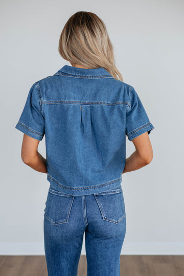 Siyana Denim Top