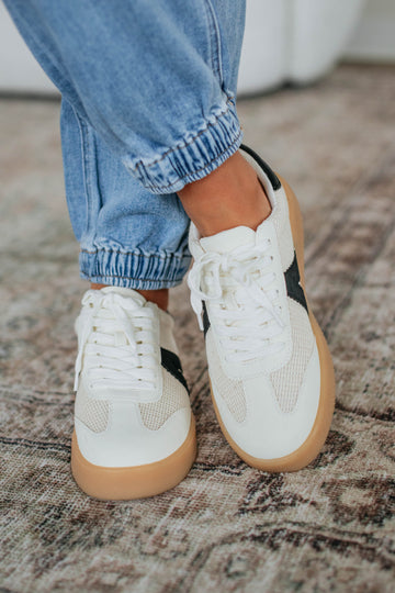 Watch Your Step Sneakers - Beige Mix