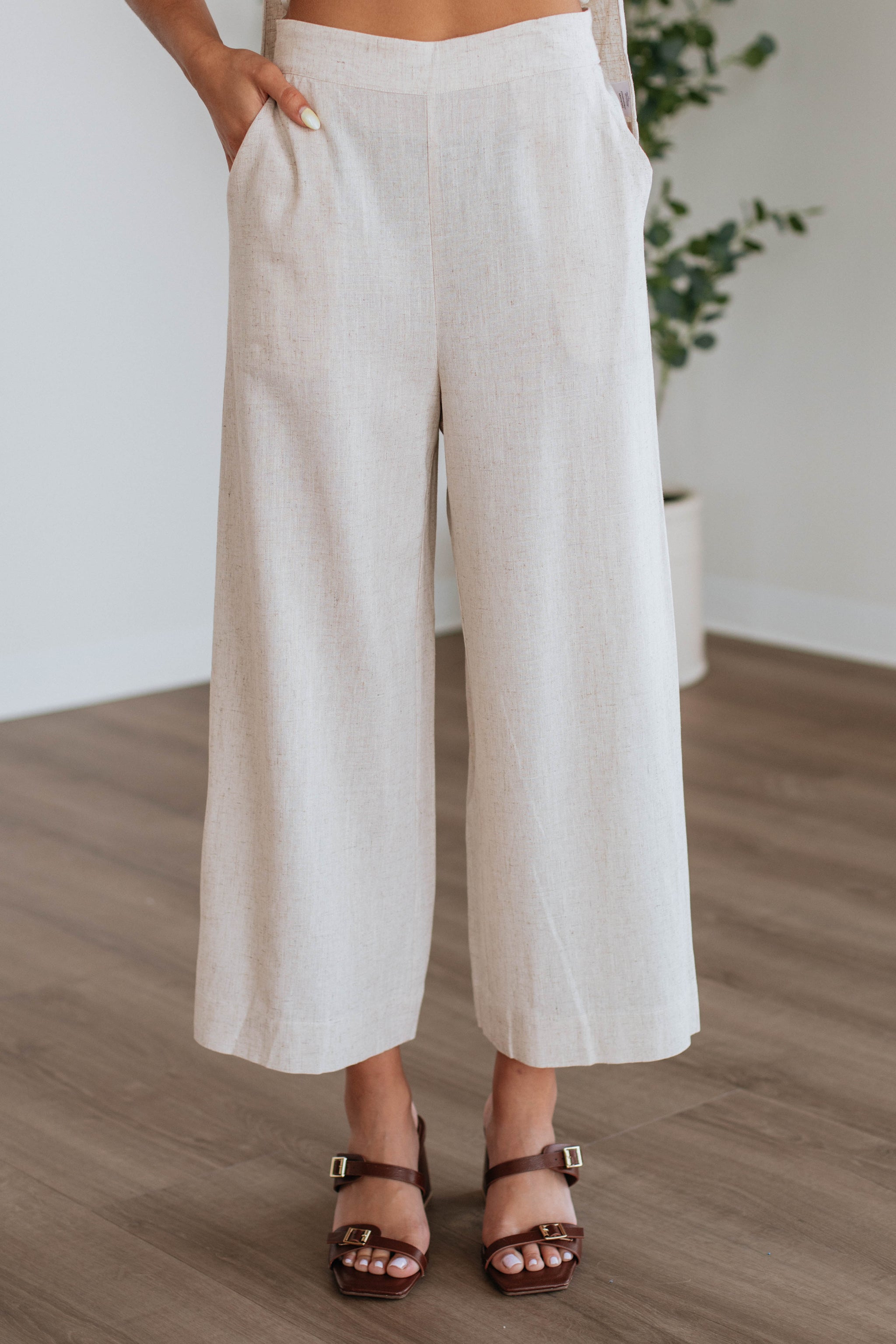 Solandy Linen Two-Piece Set - Natural