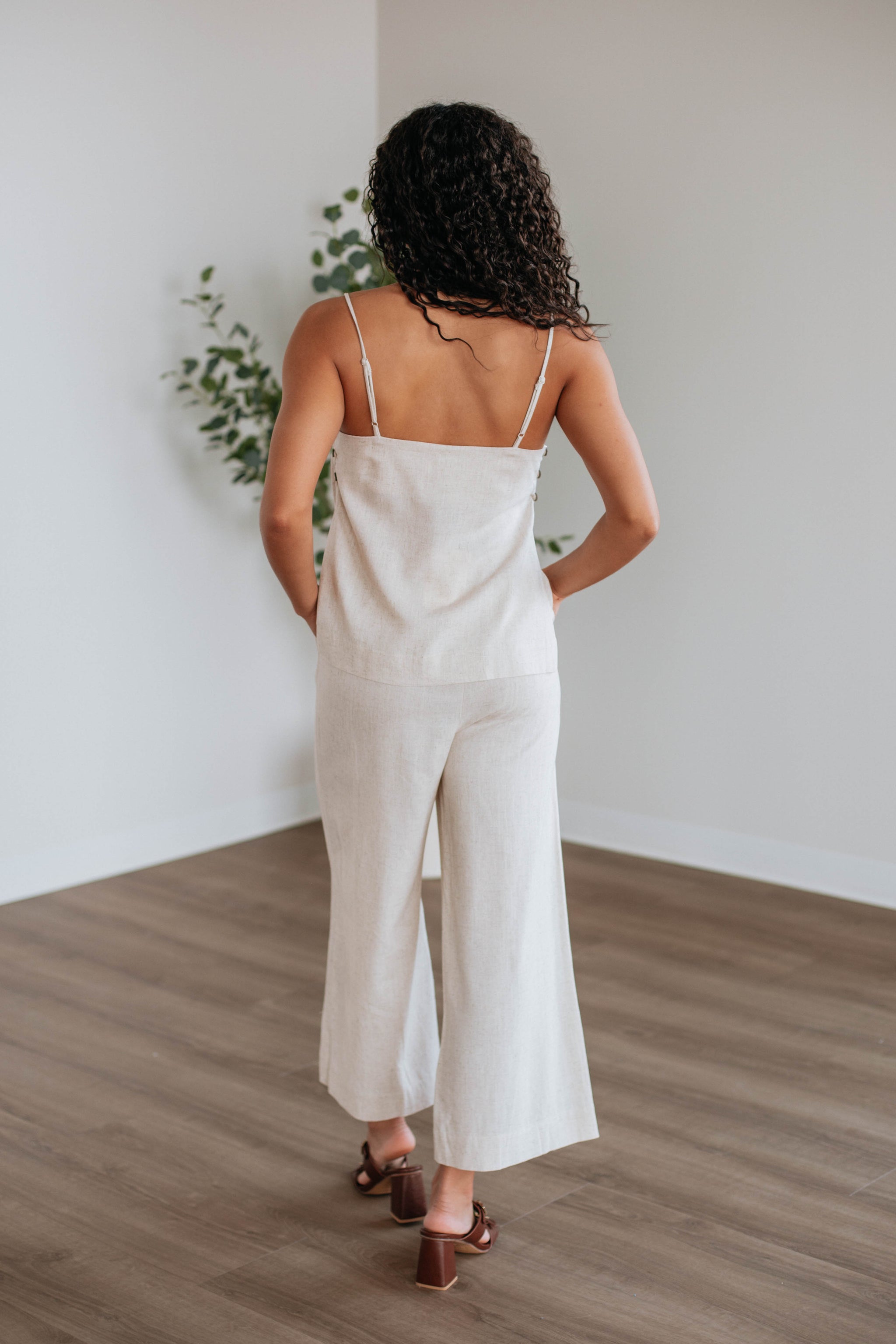 Solandy Linen Two-Piece Set - Natural