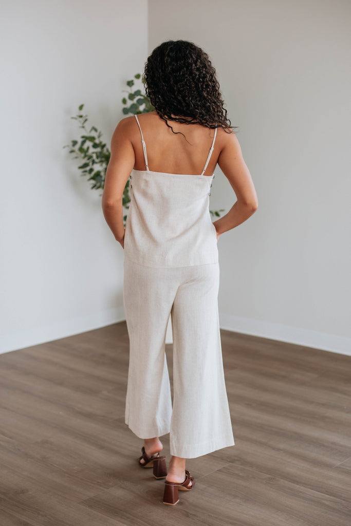 Solandy Linen Two-Piece Set - Natural