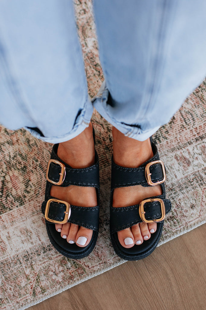 Somewhere On A Beach Sandals - Black
