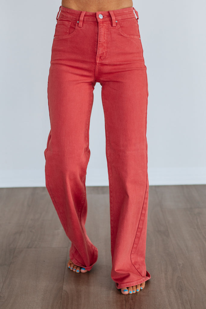 Kenna Risen Jeans - Brick