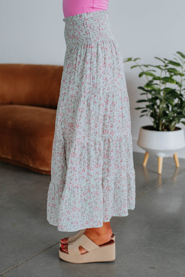Sweet On You Midi Skirt - Sage