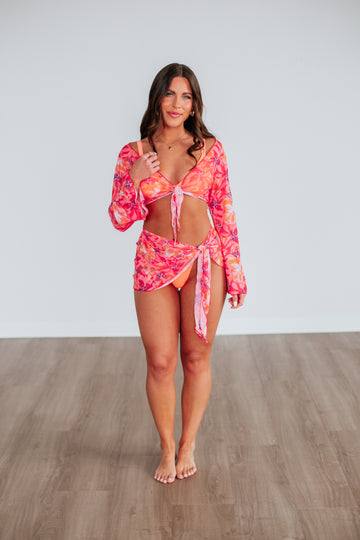 Vibrant Getaway Two-Piece Coverup Set