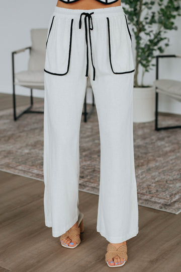 Talk Later Linen Pants