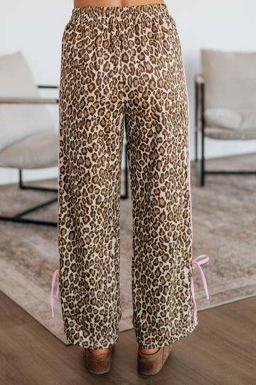 Taylar Track Pants - Leopard