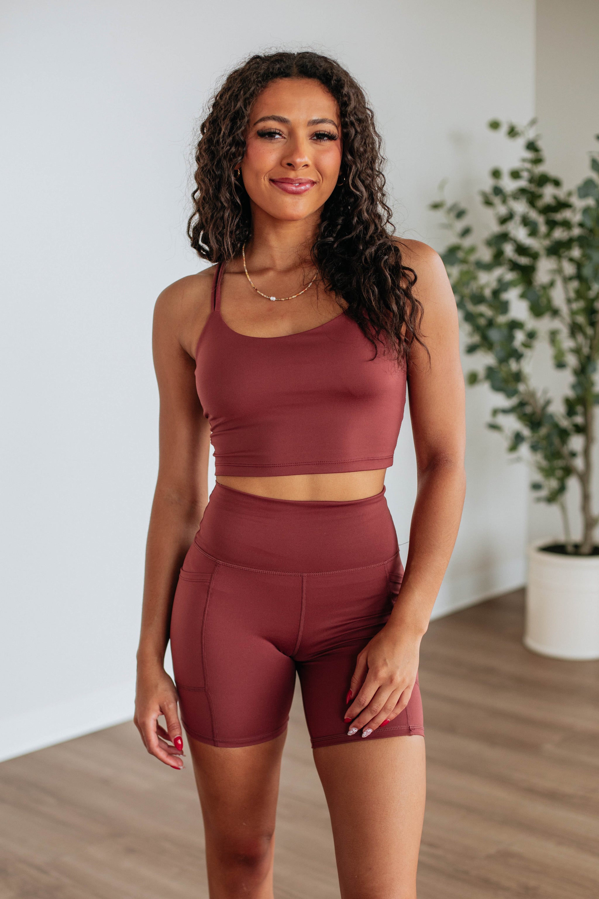 Tayten Biker Shorts - Spiced Sangria
