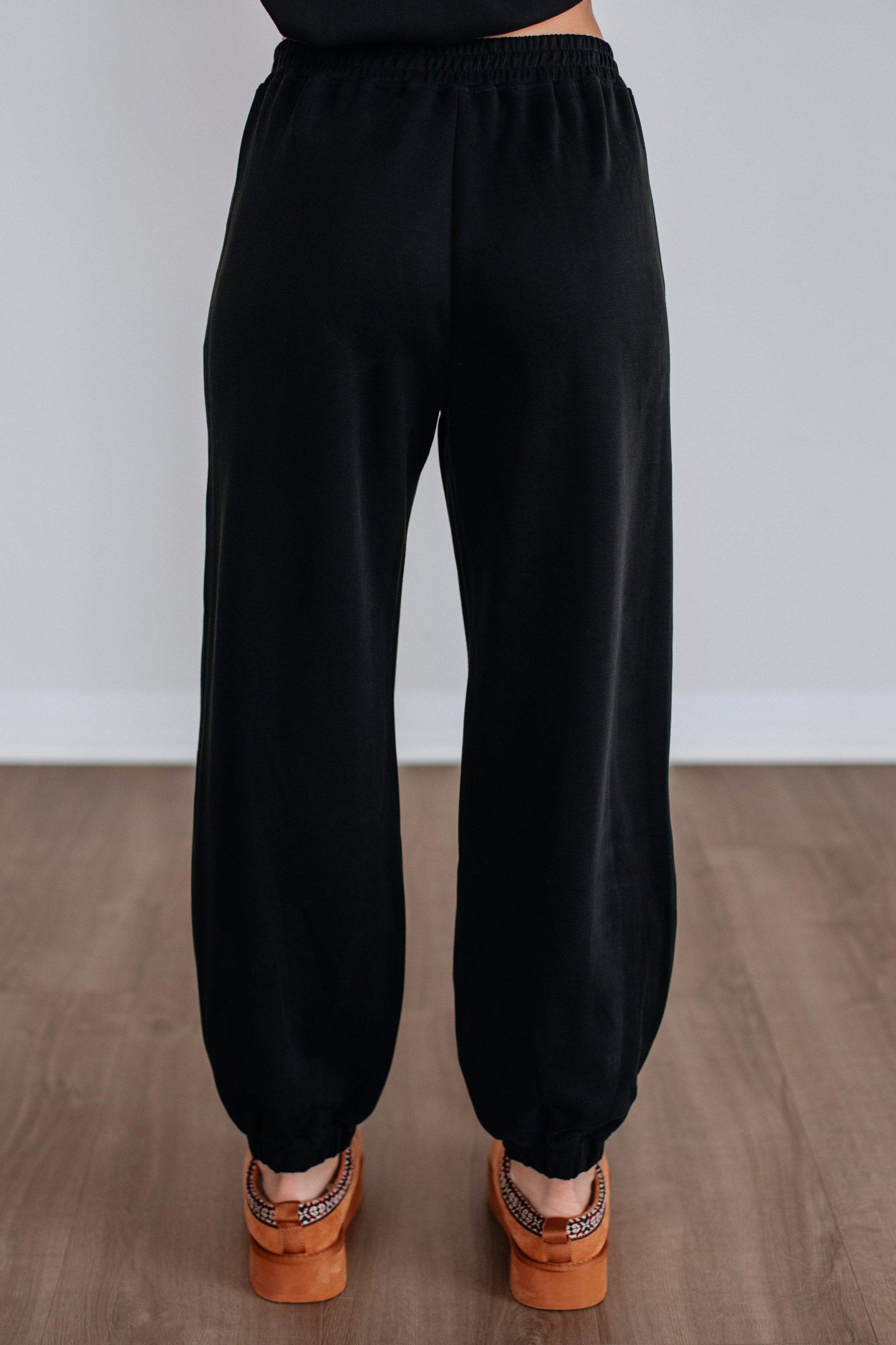 Teleri Lounge Joggers - Washed Black
