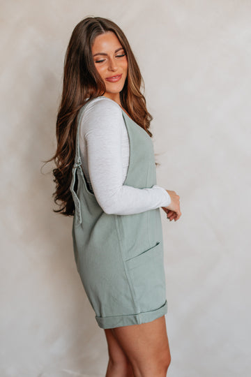 Kearney Short Overalls - Dusty Sage