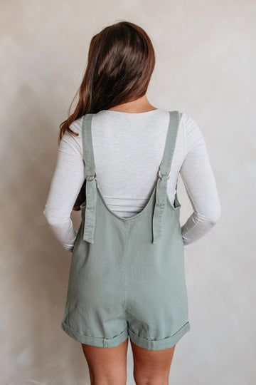 Kearney Short Overalls - Dusty Sage