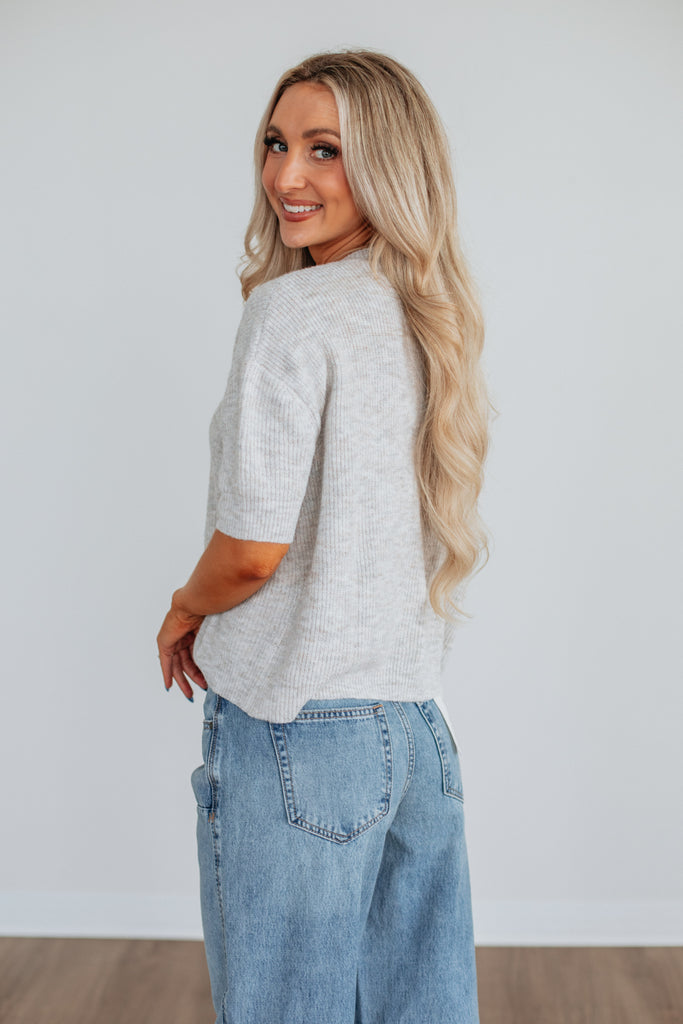 Auden Sweater Top - Oatmeal
