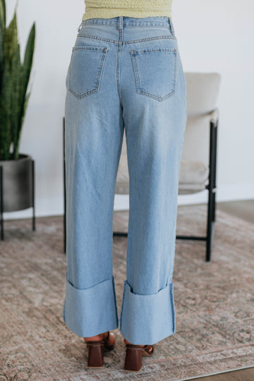 Cosette Wide Leg Pants - Medium Wash