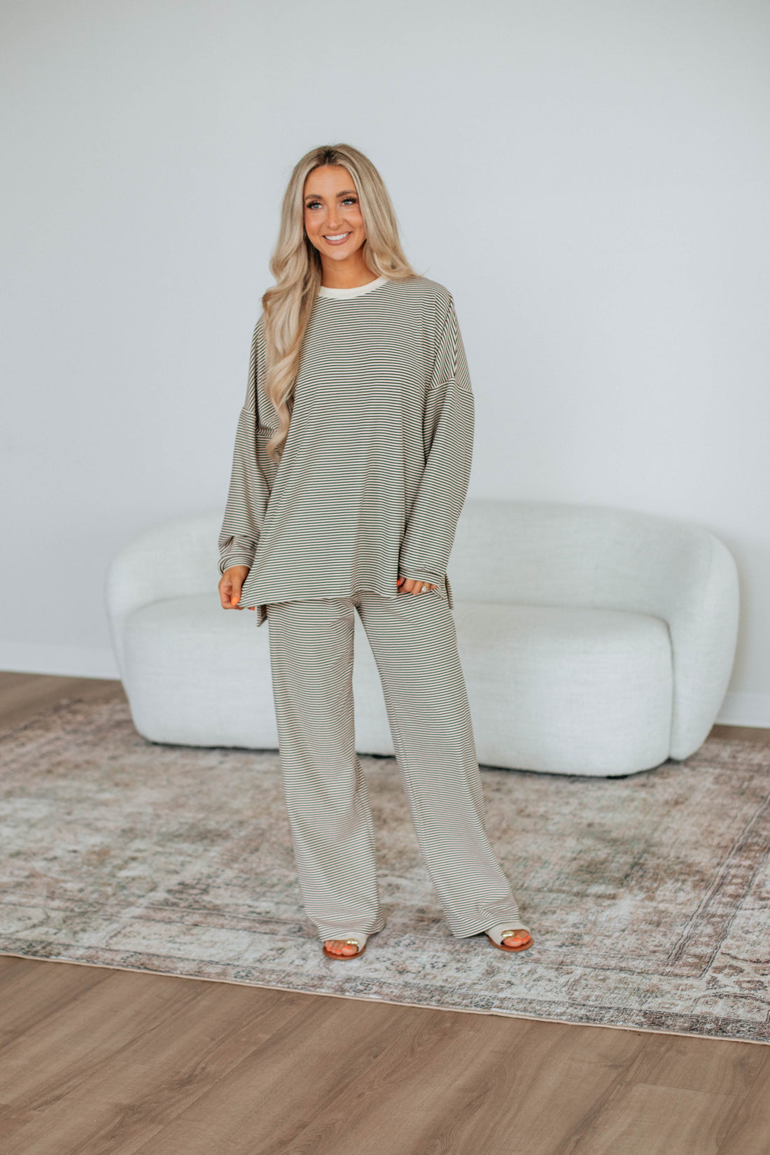 Cayla Striped Top - Espresso Mix