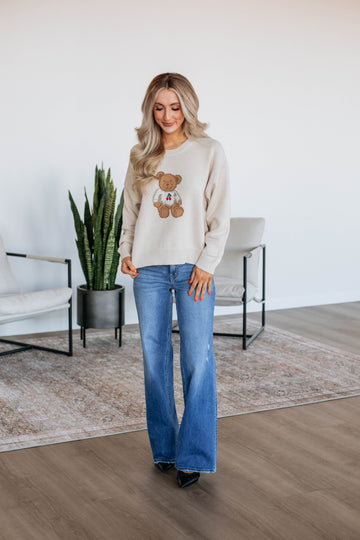 Unbearably Cute Sweater - Cream