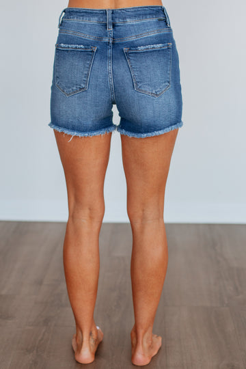 Venice Risen Shorts - Dark Wash