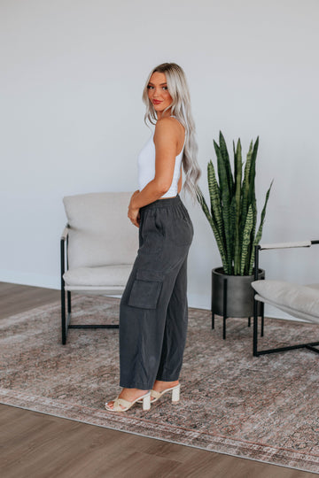 Wylie Cargo Pants - Charcoal