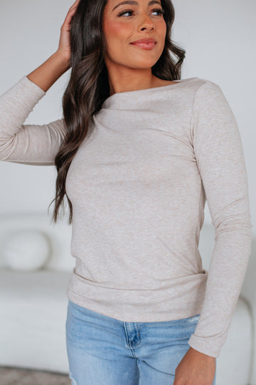 Audra Basic Top - Oatmeal