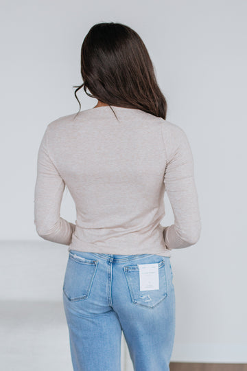 Audra Basic Top - Oatmeal