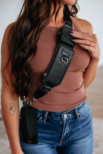Aida Zip & Clip Strap - Black