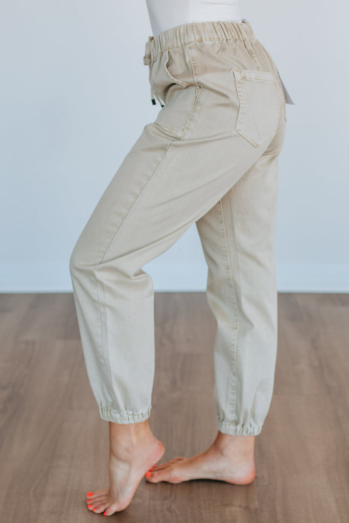Drea Mica Joggers - Natural