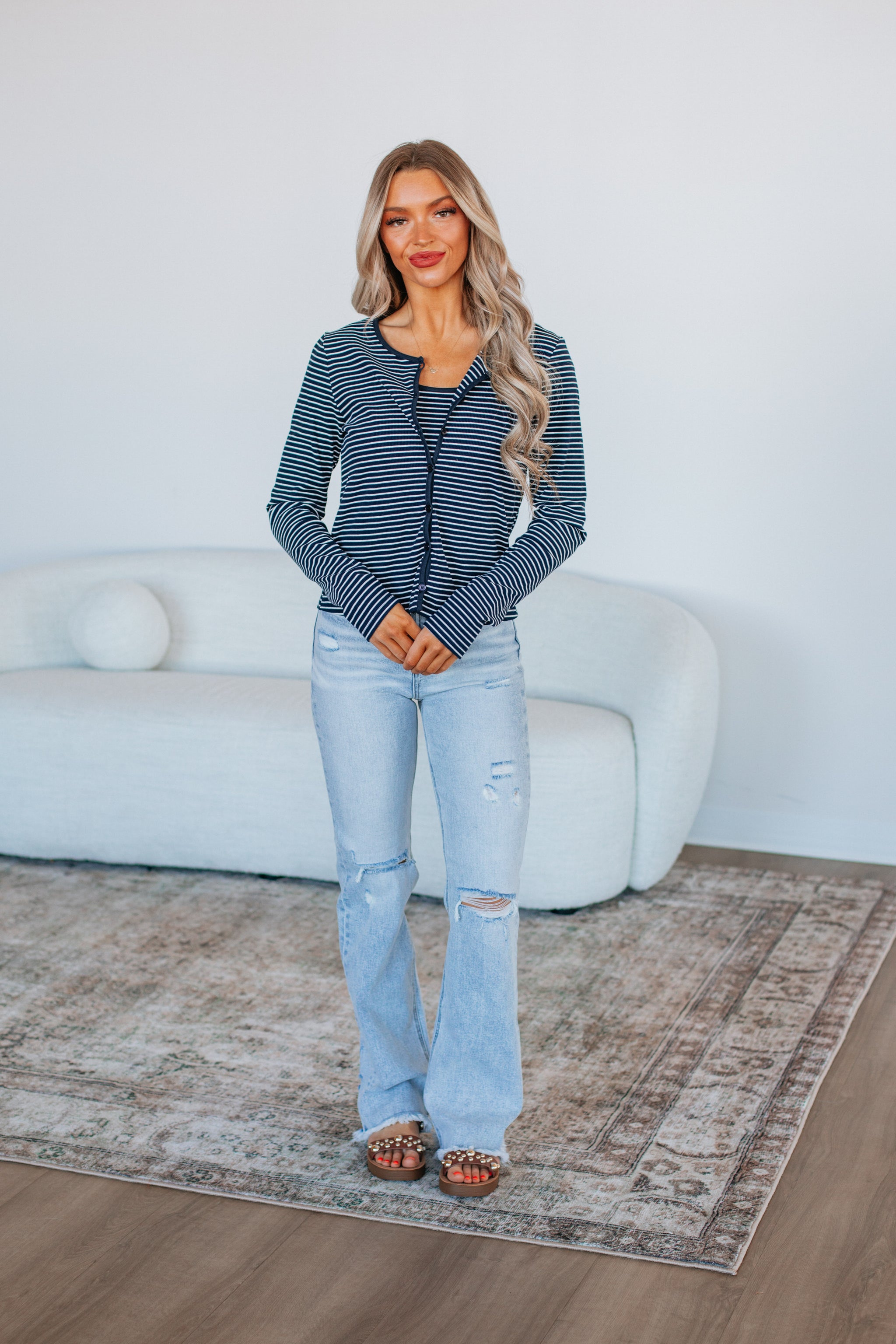 Casey Two-Piece Set - Navy Mix