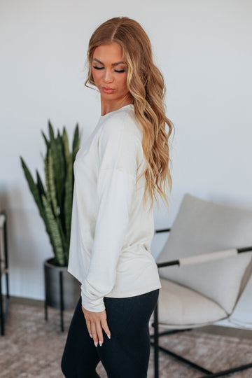 Laura Long Sleeve Top - Natural