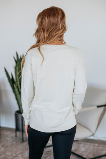 Laura Long Sleeve Top - Natural