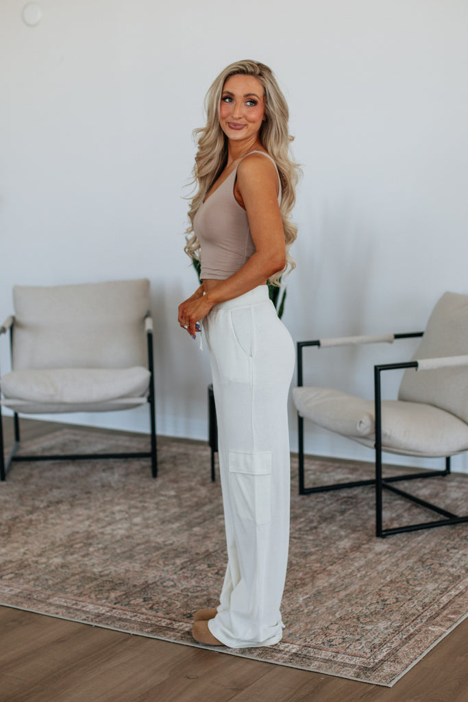 Merritt Lounge Cargo Pants - Natural