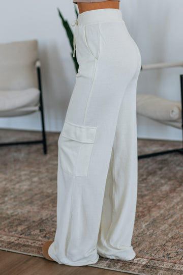 Merritt Lounge Cargo Pants - Natural