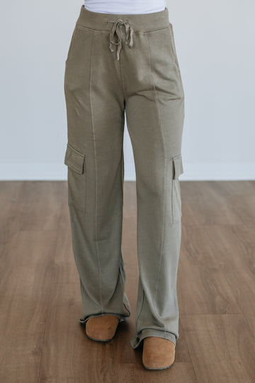 Merritt Lounge Cargo Pants - Moss