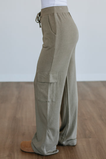 Merritt Lounge Cargo Pants - Moss