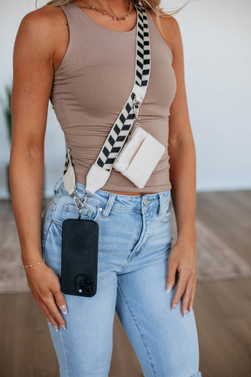 Akia Clip & Go Lanyard - Cream Mix