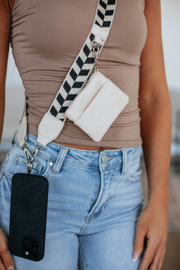 Akia Clip & Go Lanyard - Cream Mix