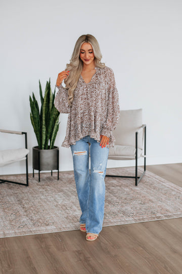 Ember Floral Top