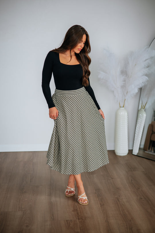 Kaylene Gingham Skirt