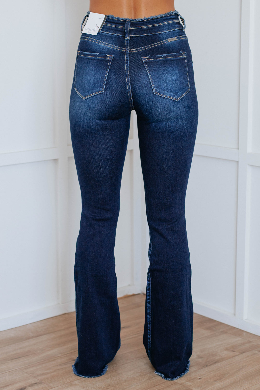 Christopher High Rise Kan Can Flare Jeans - Dark Wash
