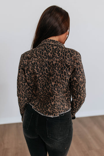 Gemma Risen Denim Jacket - Leopard