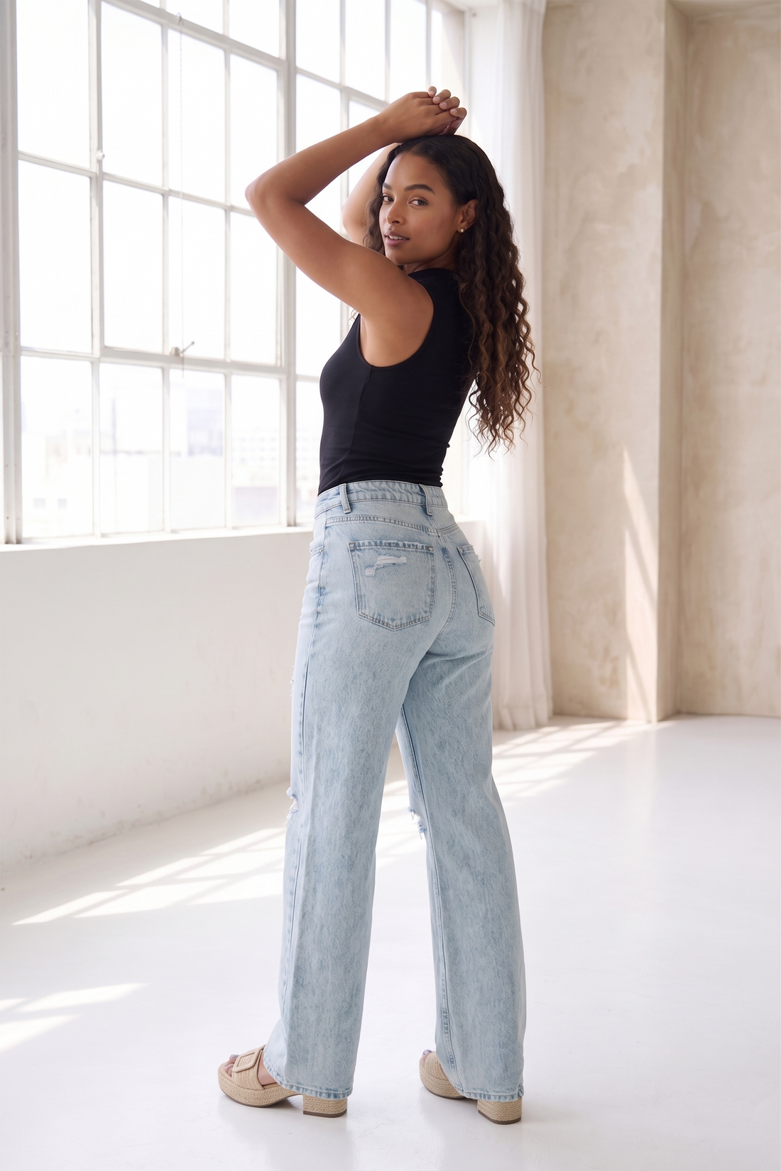 Thea Flying Monkey Jeans - Vintage Light Wash