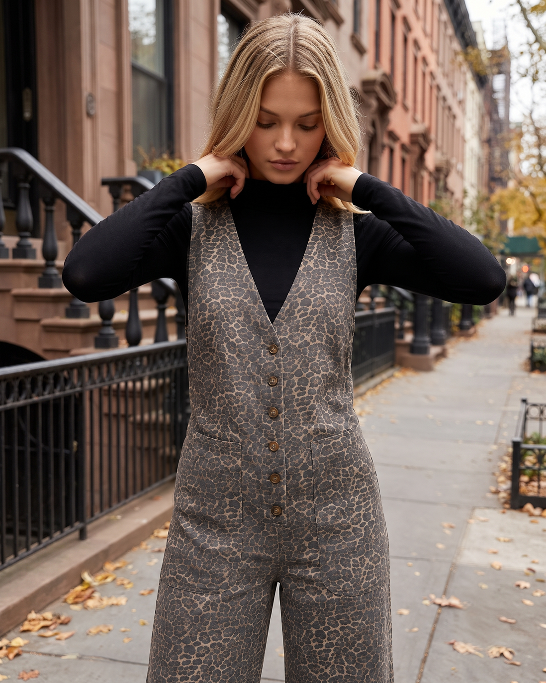 Caterina Leopard Jumpsuit