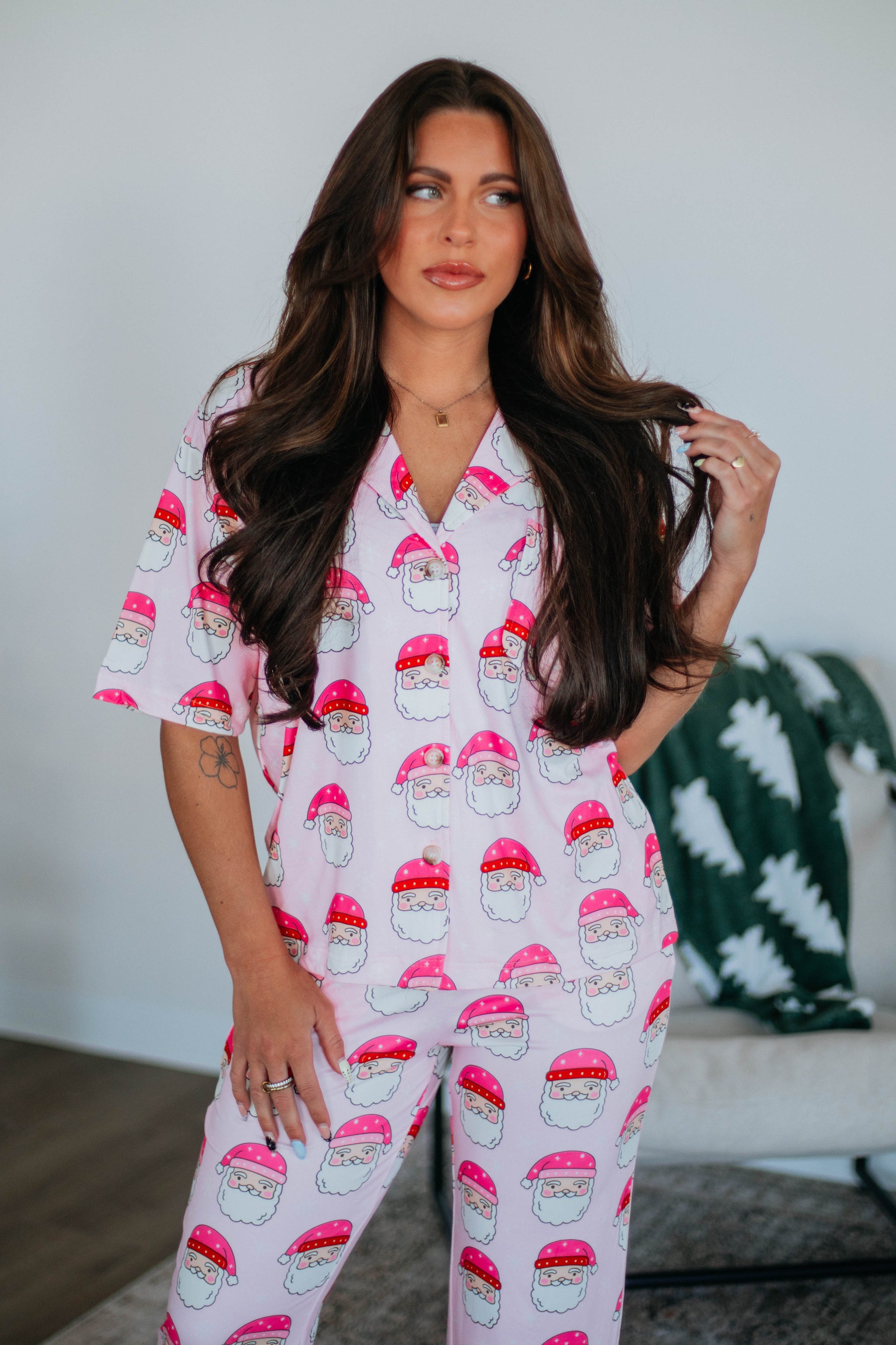 Checking It Twice Pajama Set