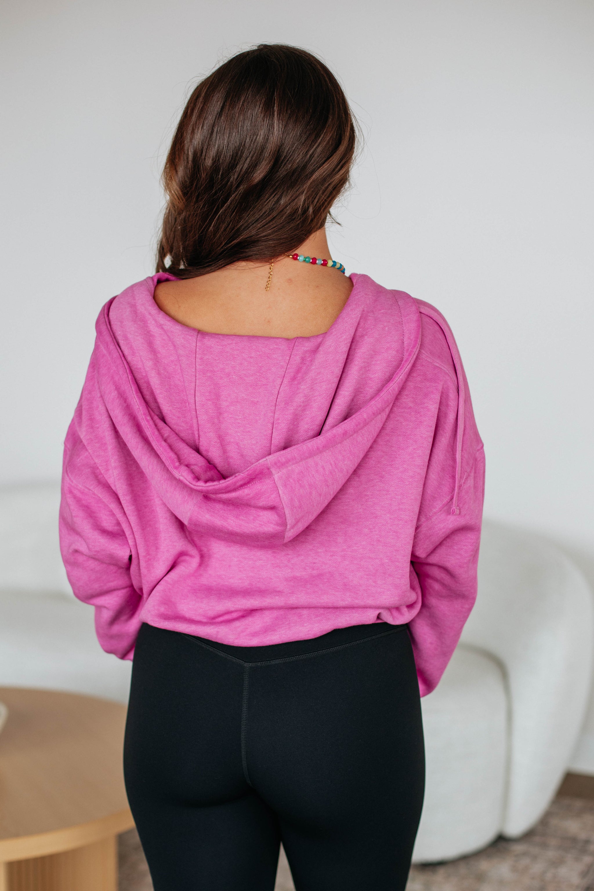 Maxwell Washed Zip-Up Hoodie - Orchid