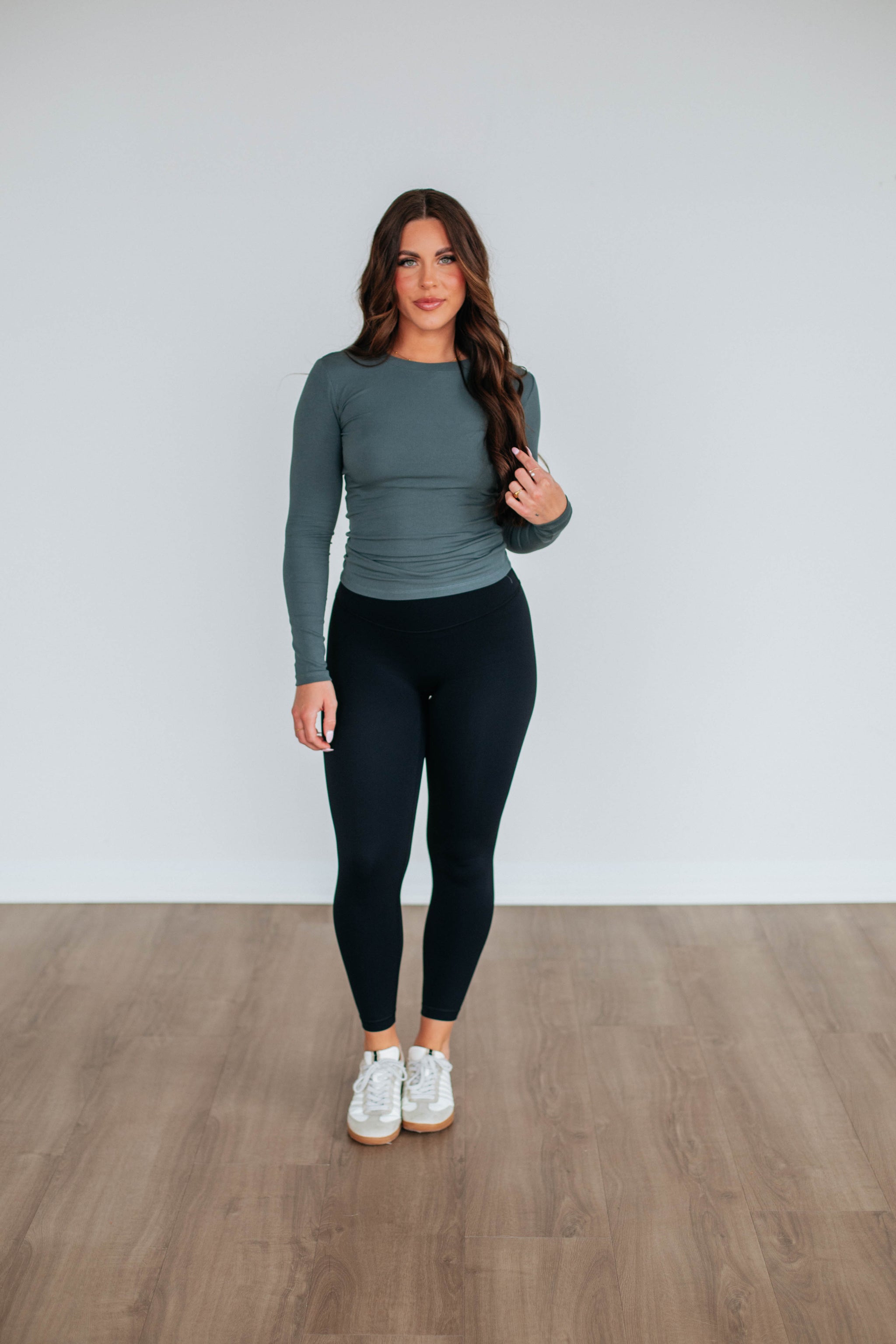 Remi Ribbed Top - Urban Grey