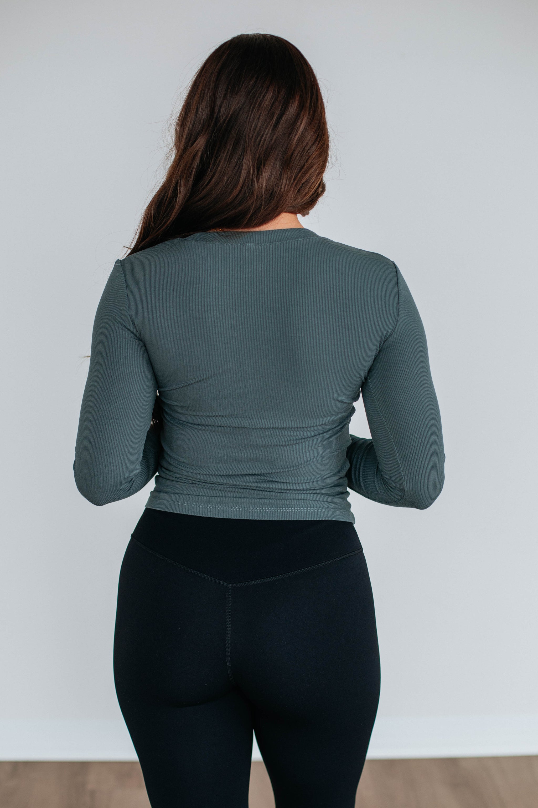 Remi Ribbed Top - Urban Grey