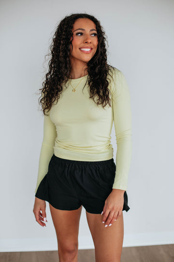 Remi Ribbed Top - Limeade
