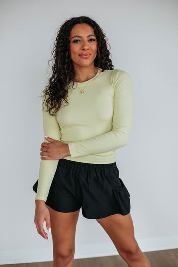 Remi Ribbed Top - Limeade
