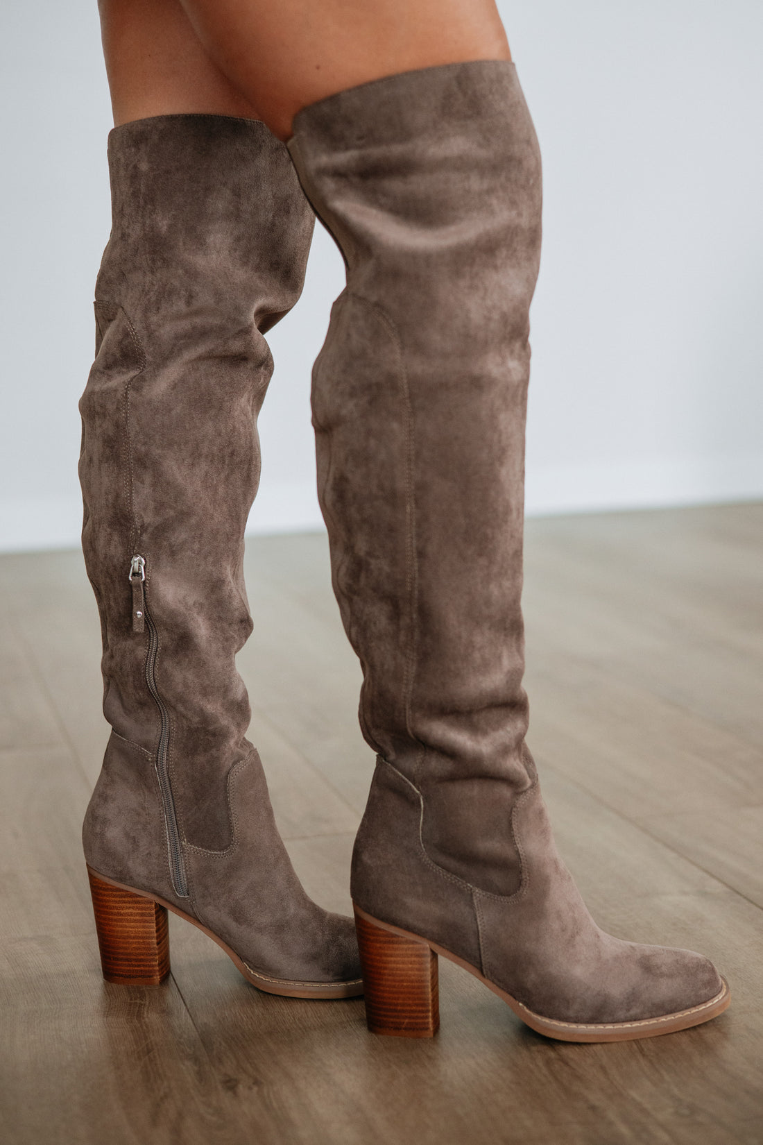 Addressing The Rumors Boots - Dark Taupe