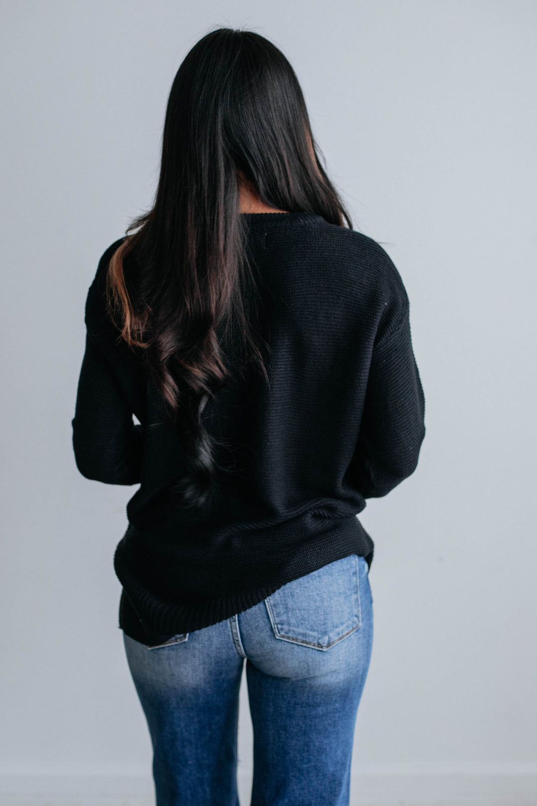 Adina Knit Sweater - Black